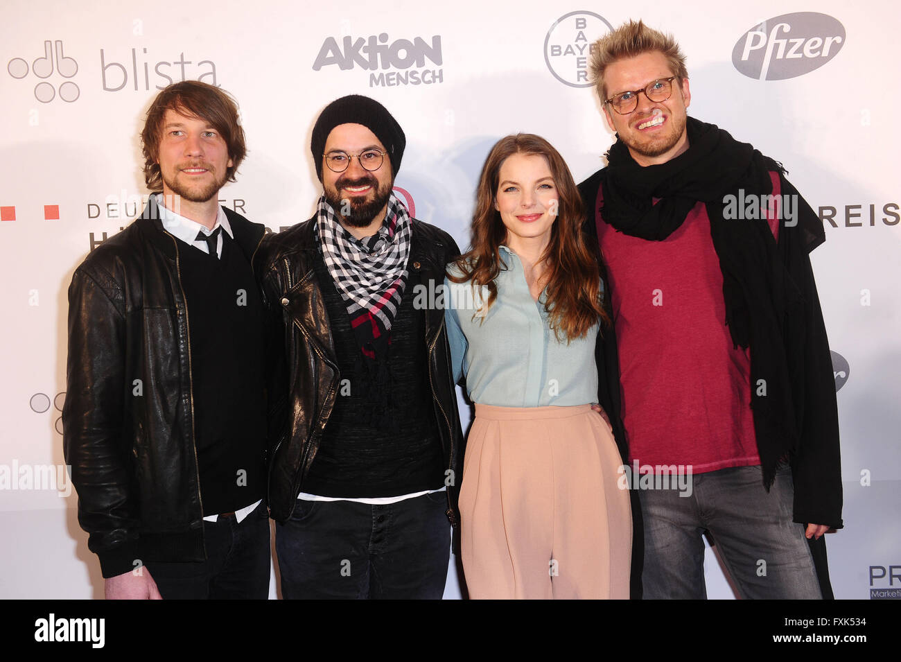 Deutscher Hoerfilmpreis 2016 um Kino Kino International.  Mitwirkende: Yvonne Catterfeld Mit Band wo: Berlin, Deutschland bei: 15. März 2016 Stockfoto