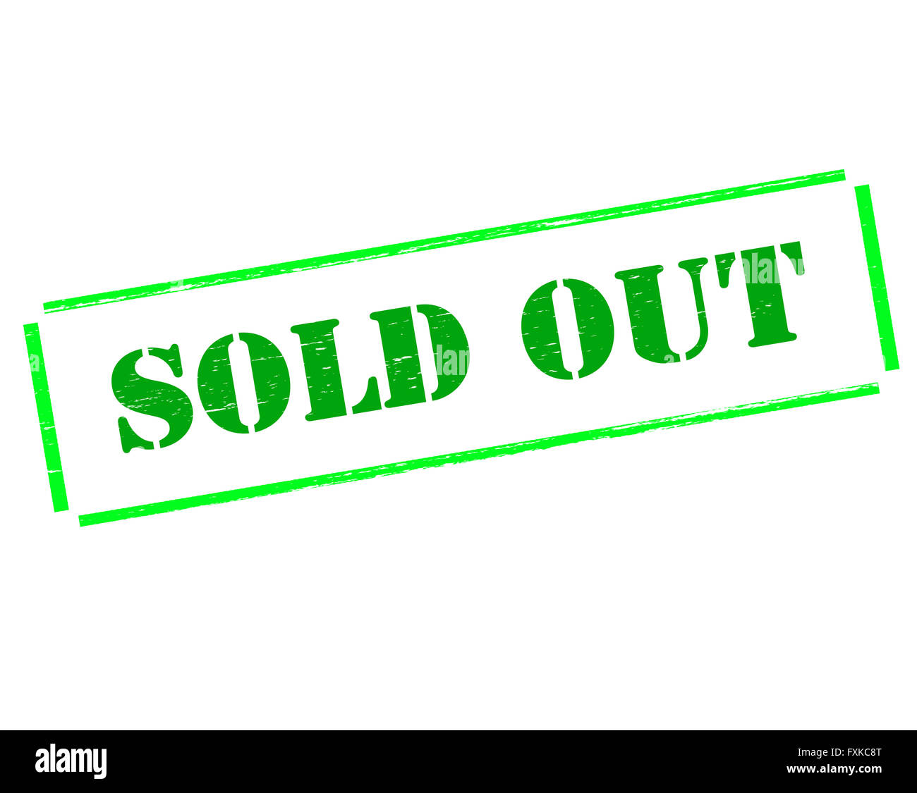Stempel mit Text verkauft heraus innen, Vektor-Illustration Stockfoto