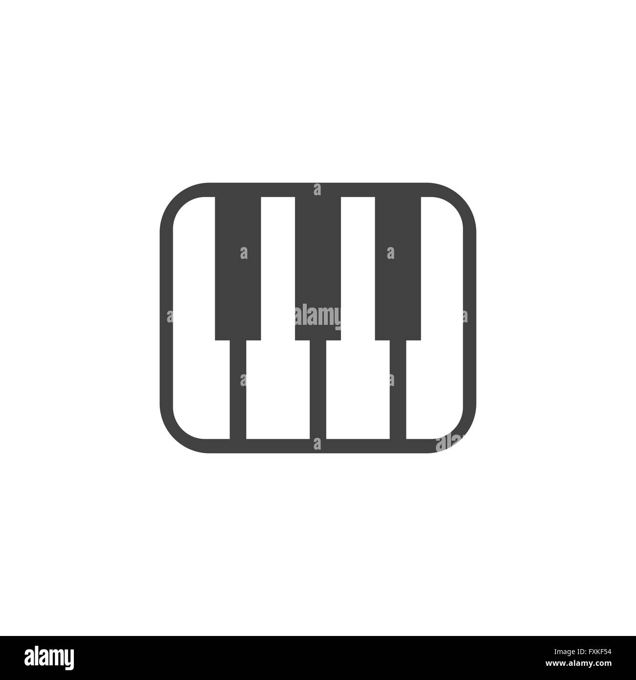 Musik-Keyboard-icon Stock Vektor