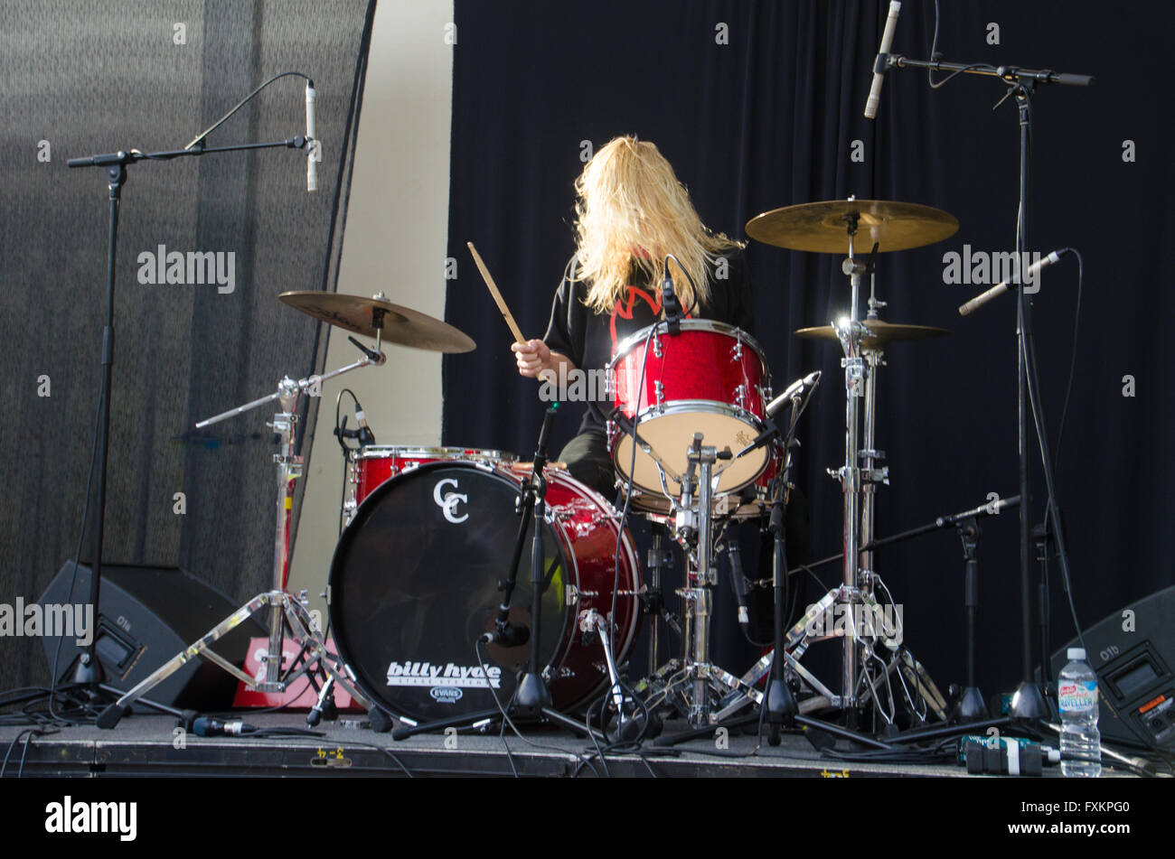 Hockey Dad und Art der schlafen führen beim 2016 Shoreshocked Music Festival in Sydneys St Leonards Park stattfand. (Foto von Mitchell Burke / Pacific Press) Stockfoto
