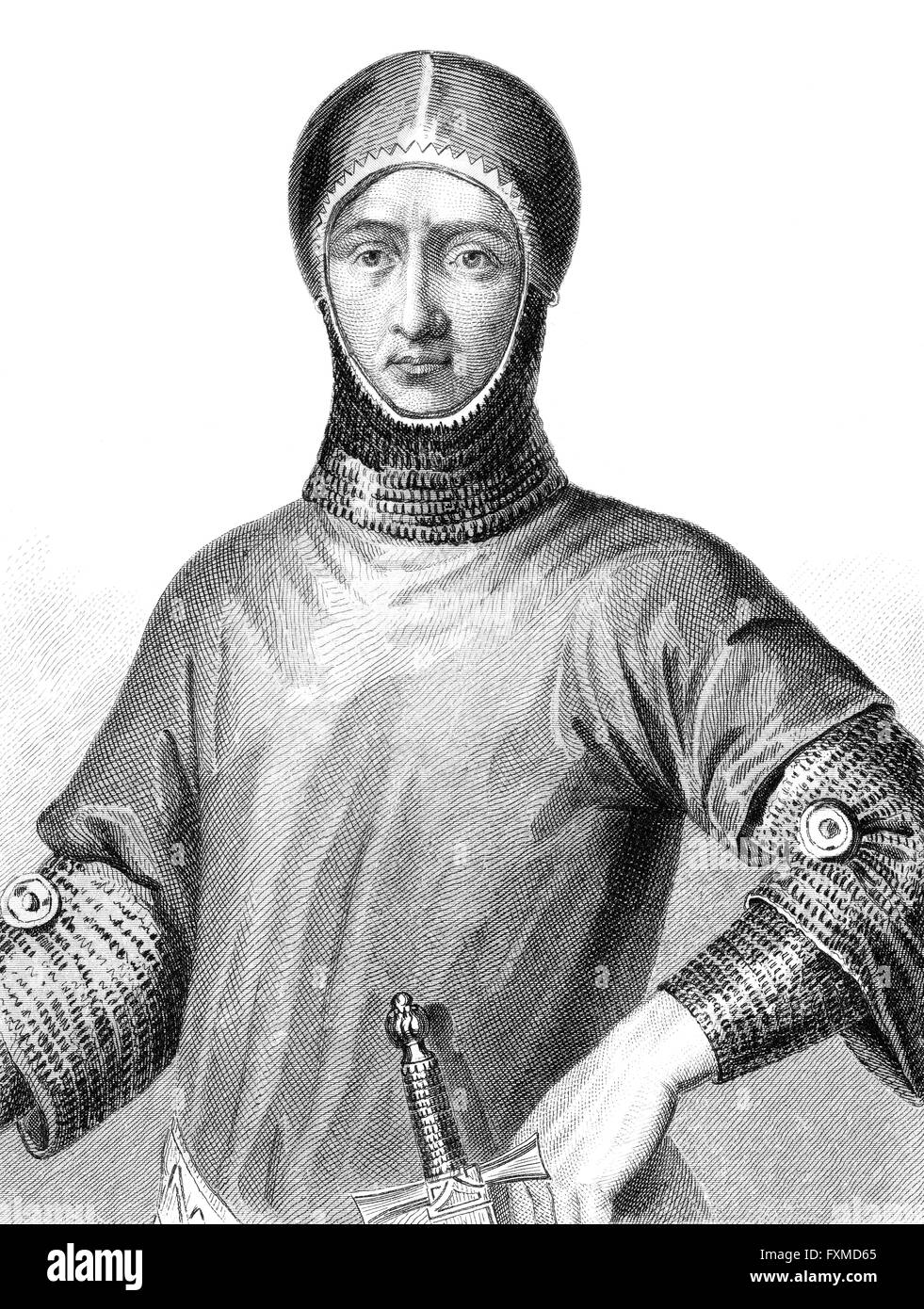 Pierre Médicis, Ou Miège, de Toulon, 14. Jahrhundert, Admiral von Frankreich Stockfoto
