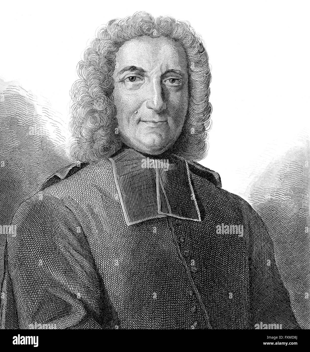 Nicolas Gédoyn, 1677-1744, französischer Geistlicher, Übersetzer, Pionier, Erziehungswissenschaftler und Literaturkritiker Stockfoto