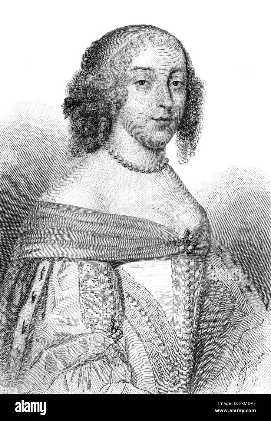Suzanne de Beaudéan, 1660-1700, Comtesse de La Roche-Ruffin, Duchesse de Navailles Stockfoto