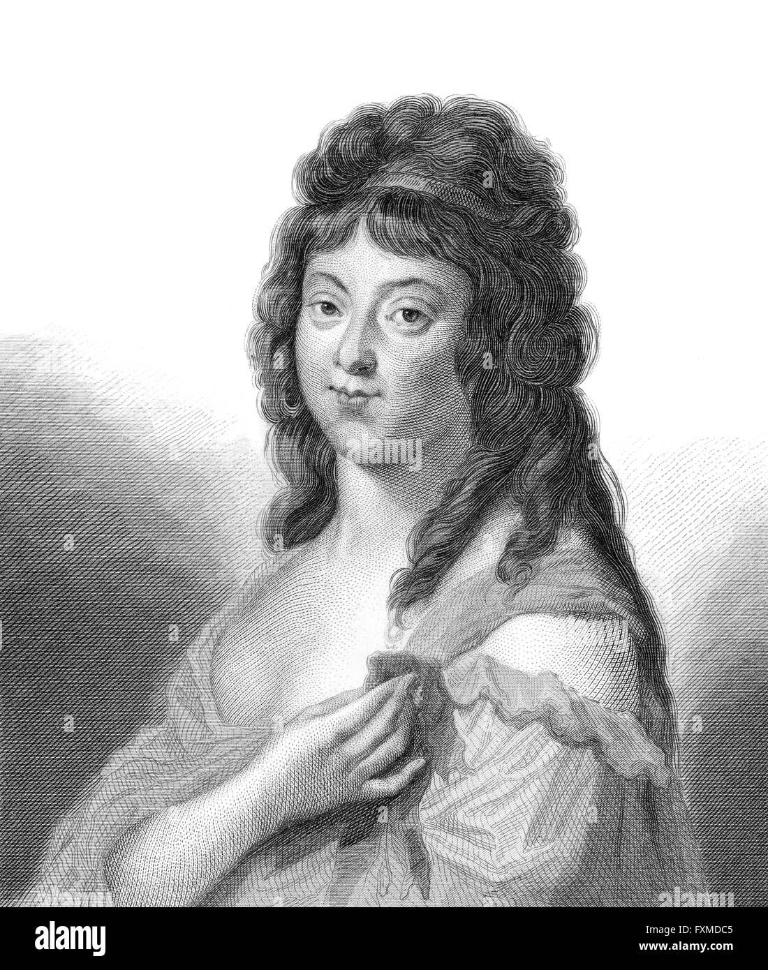 Madame Roland oder Marie-Jeanne Phlippon Roland, 1754-1793, ein Befürworter der französischen Revolution und Mitglied der girondistischen fac Stockfoto