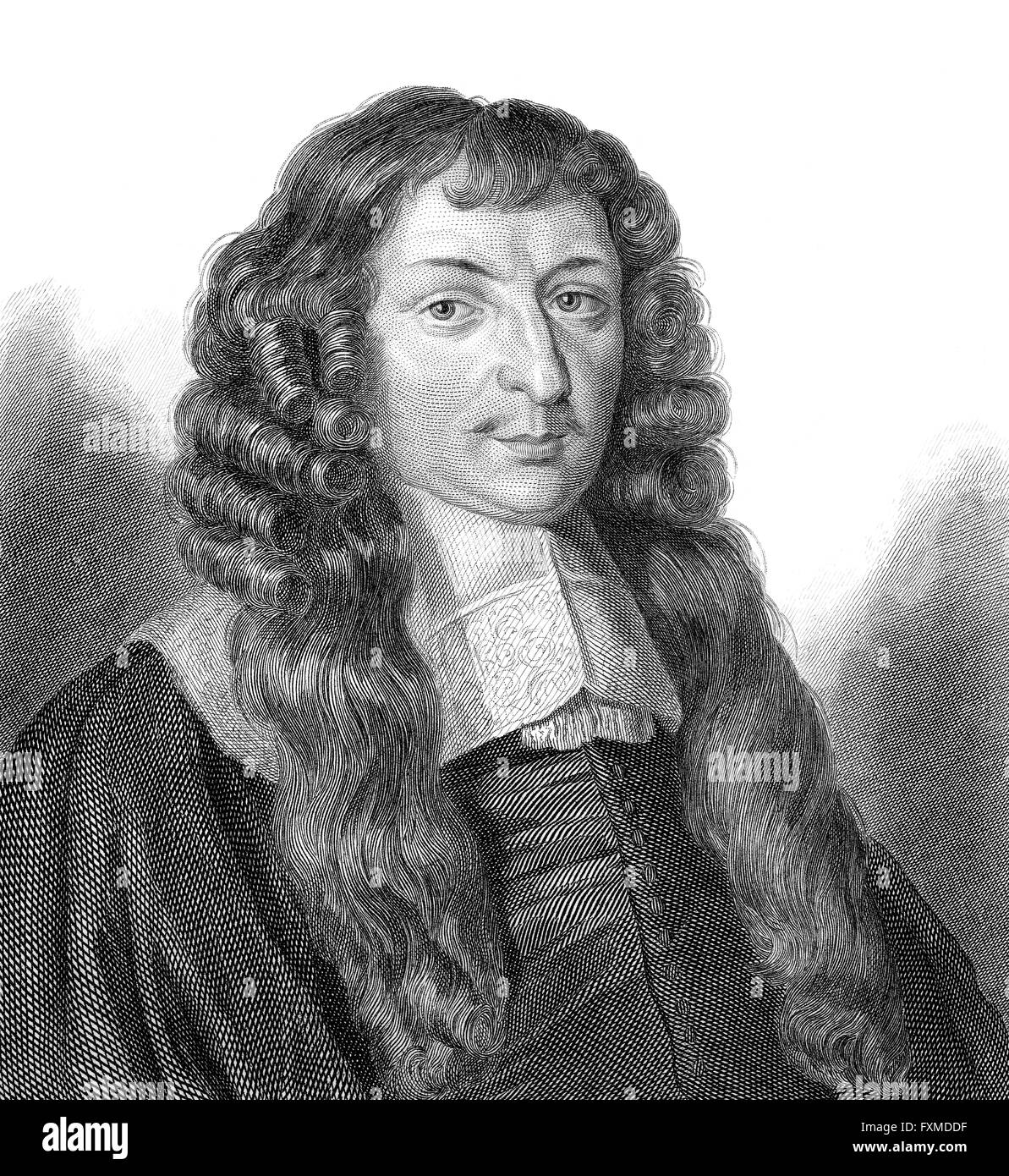 Jean Renaud oder Regnault de Segrais, 1624-1701, ein französischer Dichter und Schriftsteller Stockfoto