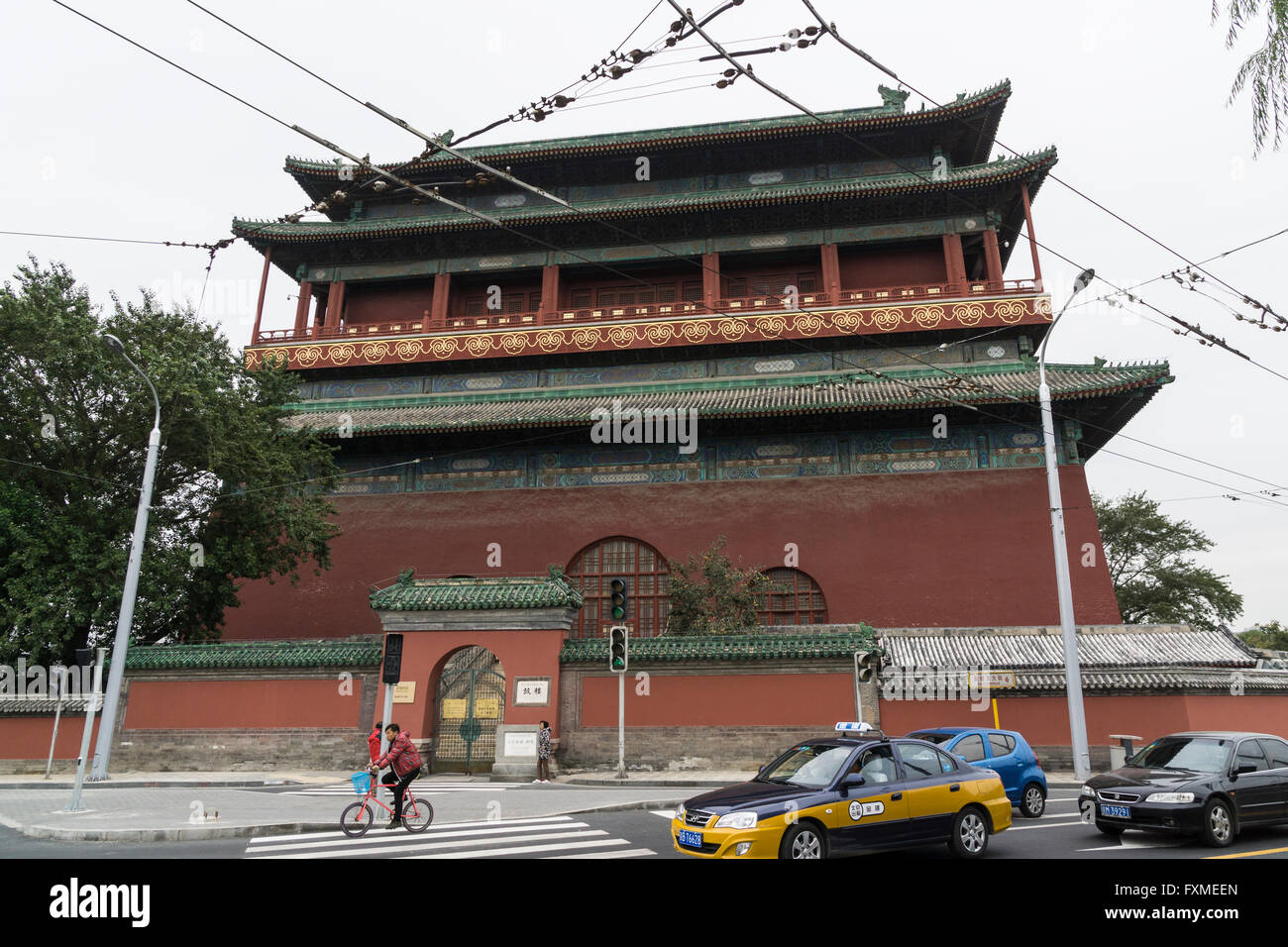 Glockenturm in Peking Stockfoto