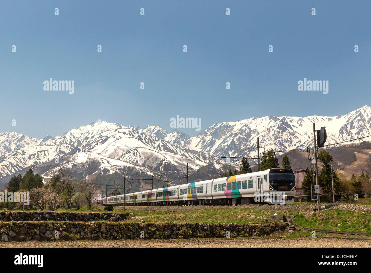 Hakuba-Bergkette, Nagano, Japan Stockfoto