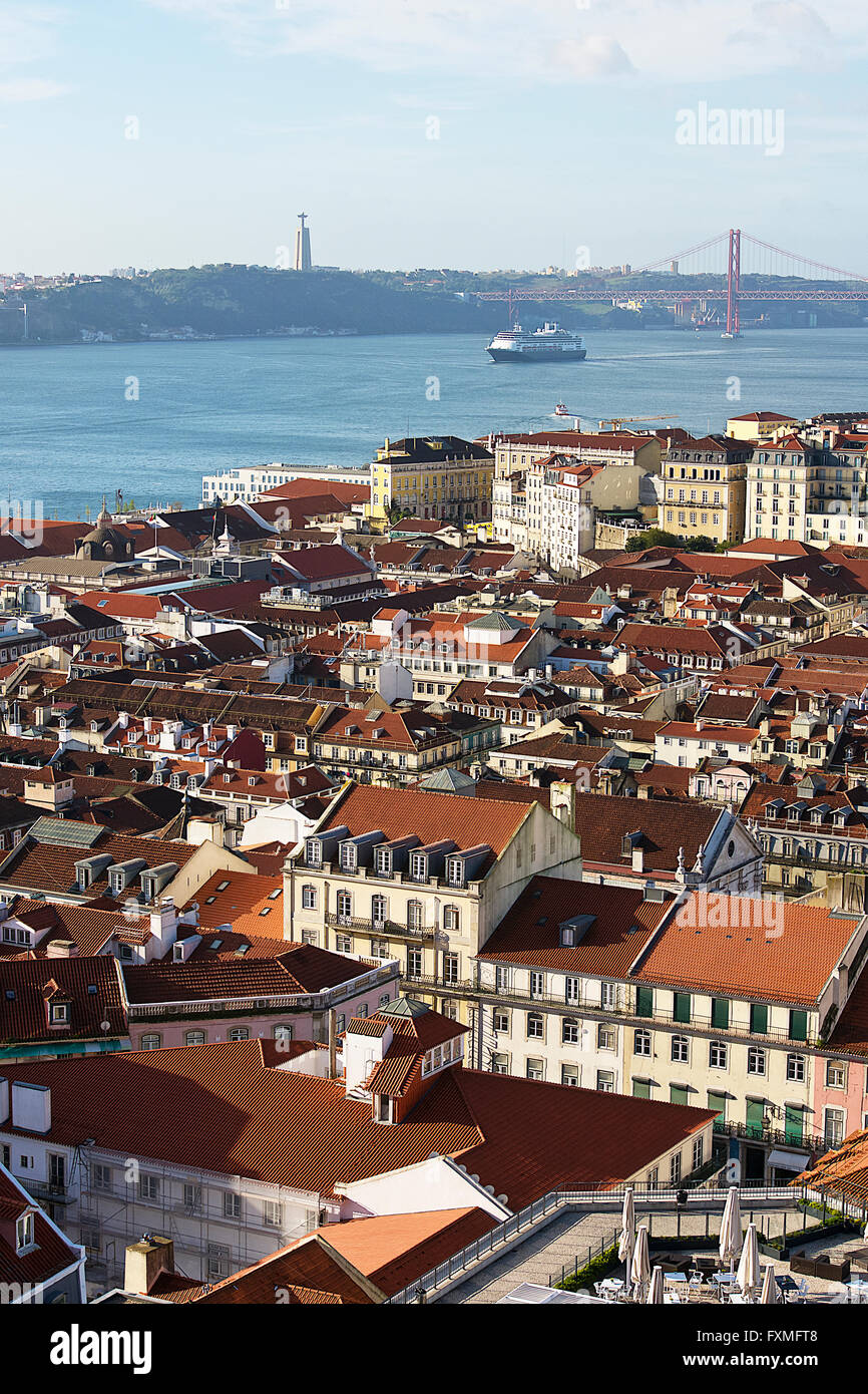 Blick auf Lissabon, Portugal Stockfoto