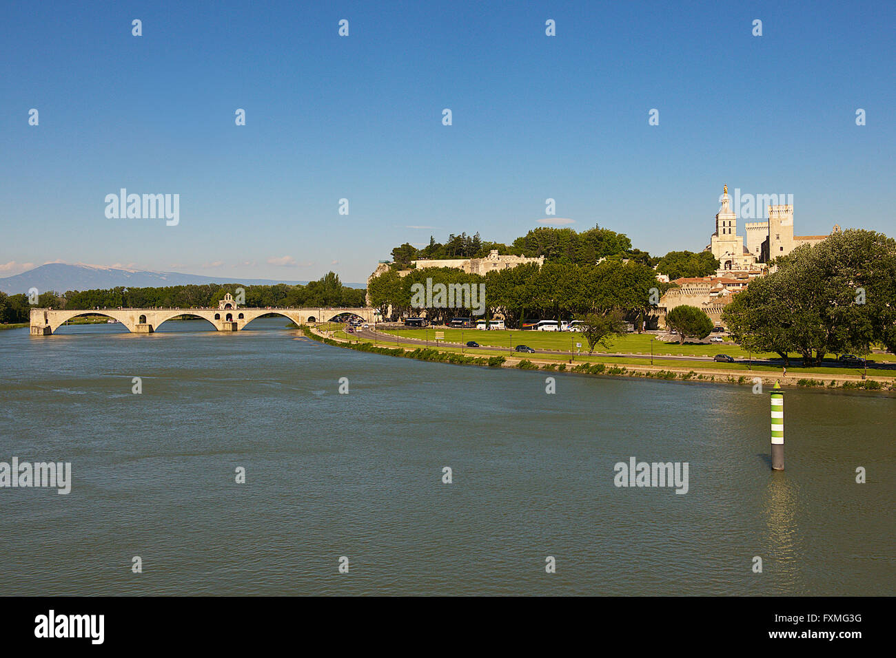 Pont Saint-Benezet, Avignon, Frankreich Stockfoto