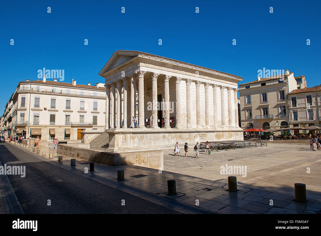 Maison Carrée, Nimes, Frankreich Stockfoto