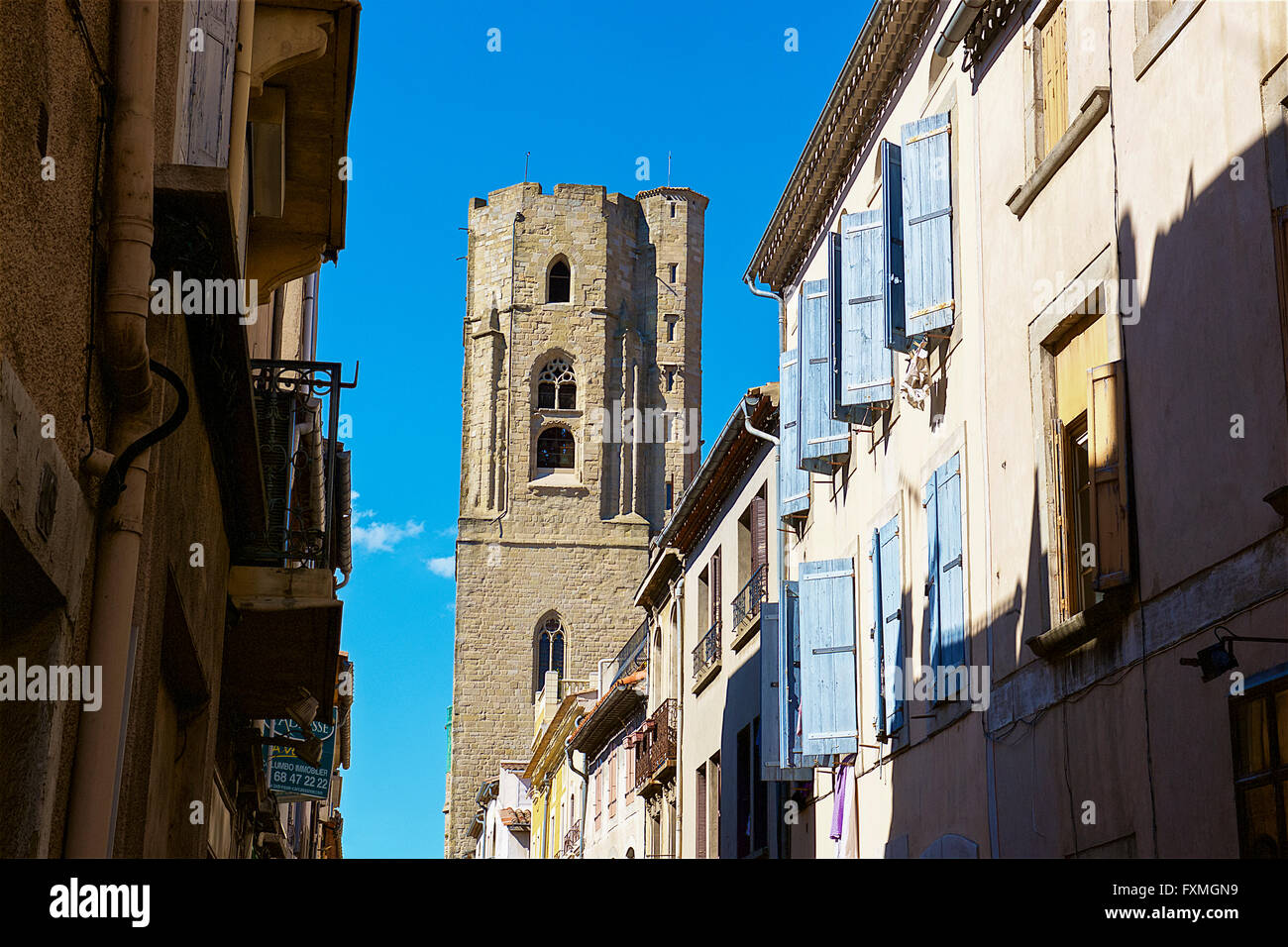 Kirche Saint-Vincent, Carcassonne, Frankreich Stockfoto