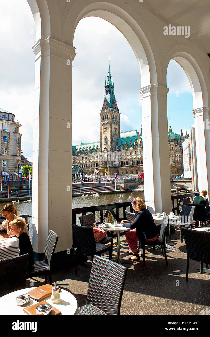 Hamburger Rathaus, Hamburg, Deutschland Stockfoto