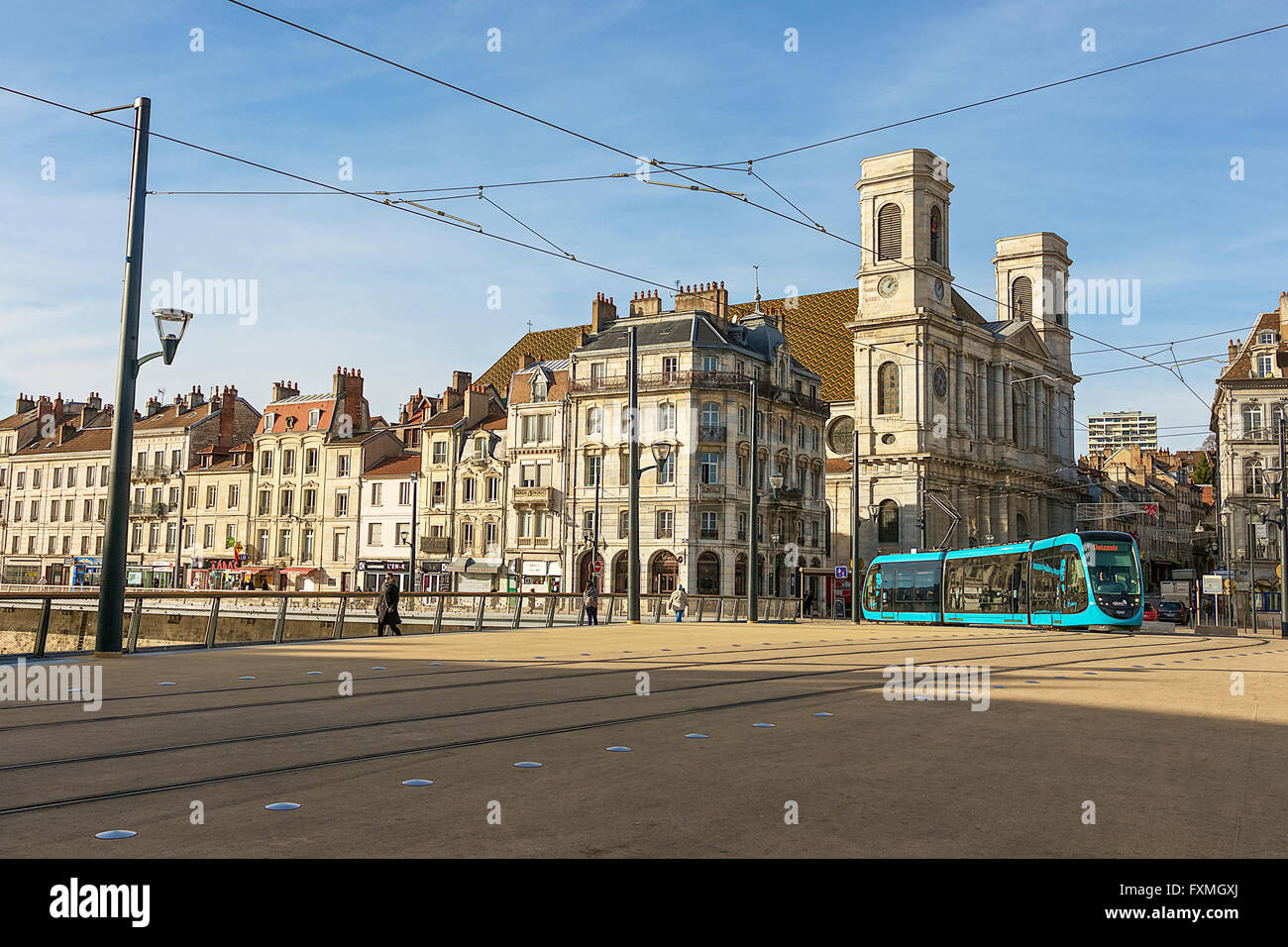Stadtansicht von Besancon, Frankreich Stockfoto