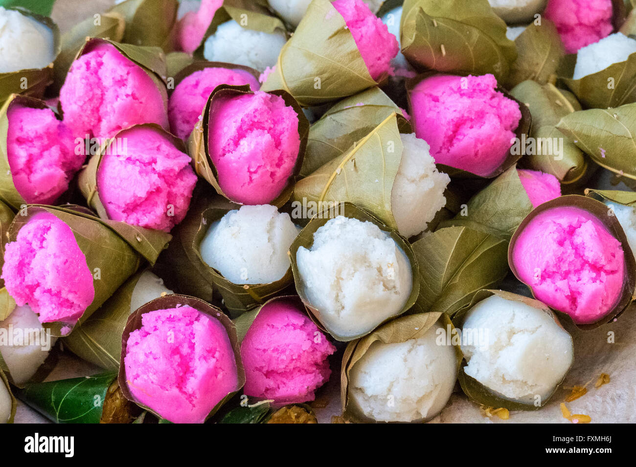 Balinesische traditionelle Süßspeise, Ubud, Bali, Indonesien Stockfoto