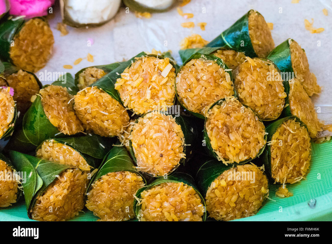 Balinesische traditionelle Süßspeise, Ubud, Bali, Indonesien Stockfoto