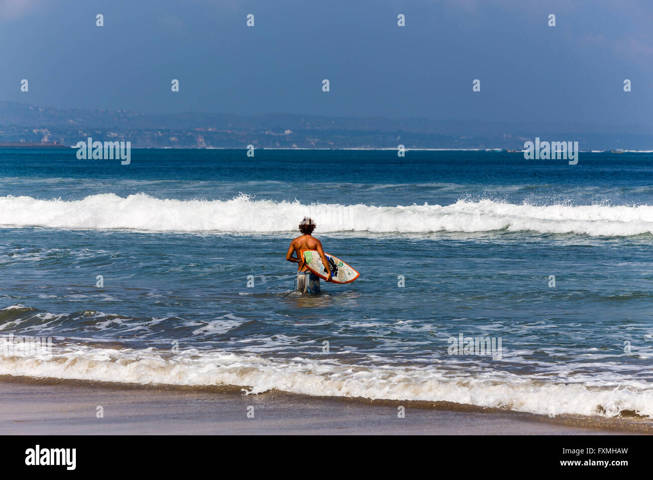 Surfen, Kuta, Bali, Indonesien Stockfoto