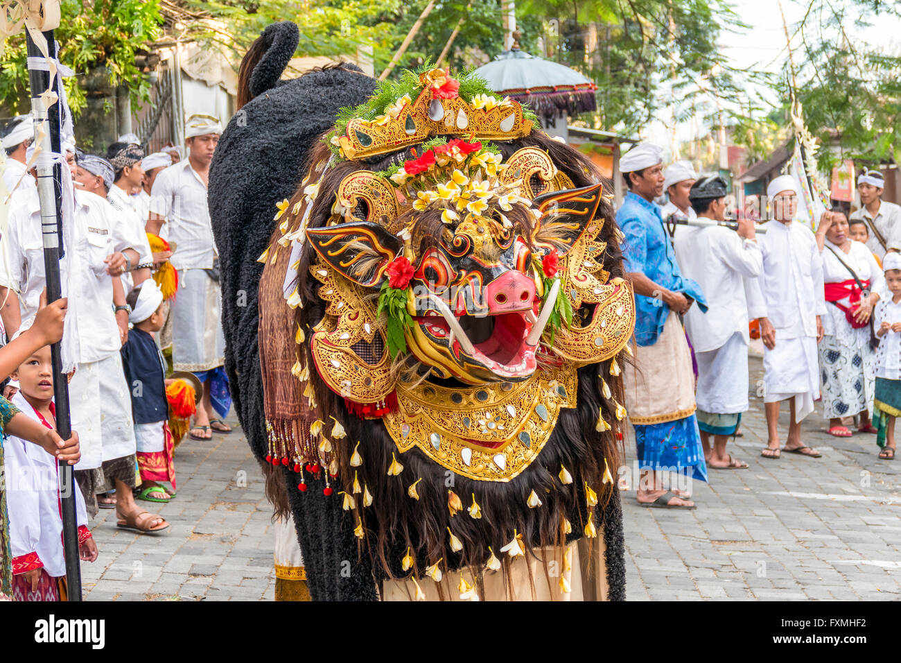 Barong Tanz, Ubud, Bali, Indonesien Stockfoto