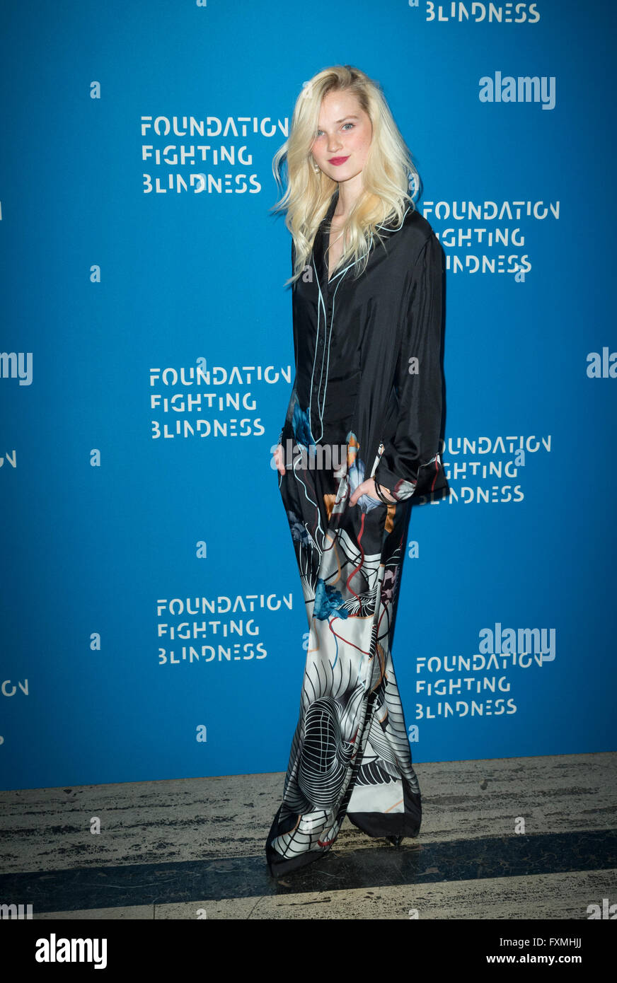 New York, NY USA - April12, 2016: Alexa Reynen besucht Stiftung Kampf gegen Blindheit Gala im Cipriani 25 Broadway Stockfoto