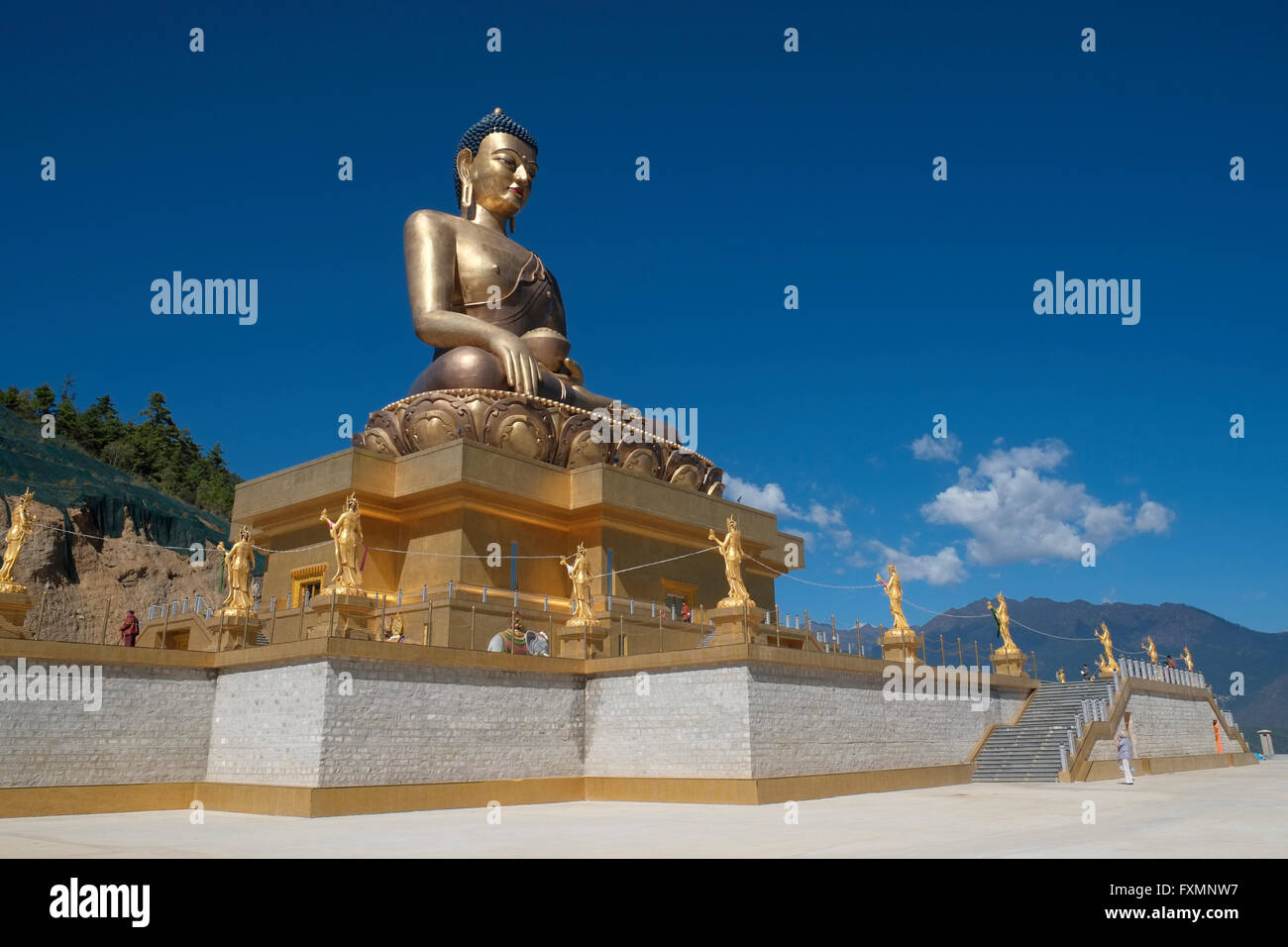 Der Buddha Dordenma Statue, Kuenselphodrang Naturpark, Thimphu, Bhutan. Stockfoto