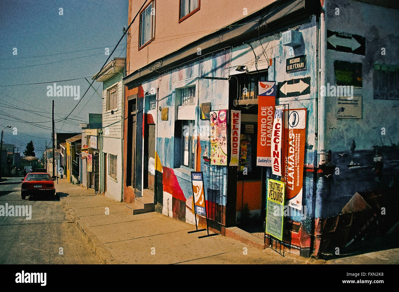 Straße von Valparaiso, Chile Stockfoto