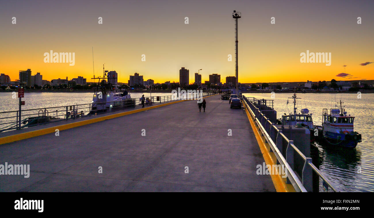 Puerto Madryn Küste. Chubut, Argentinien. Stockfoto
