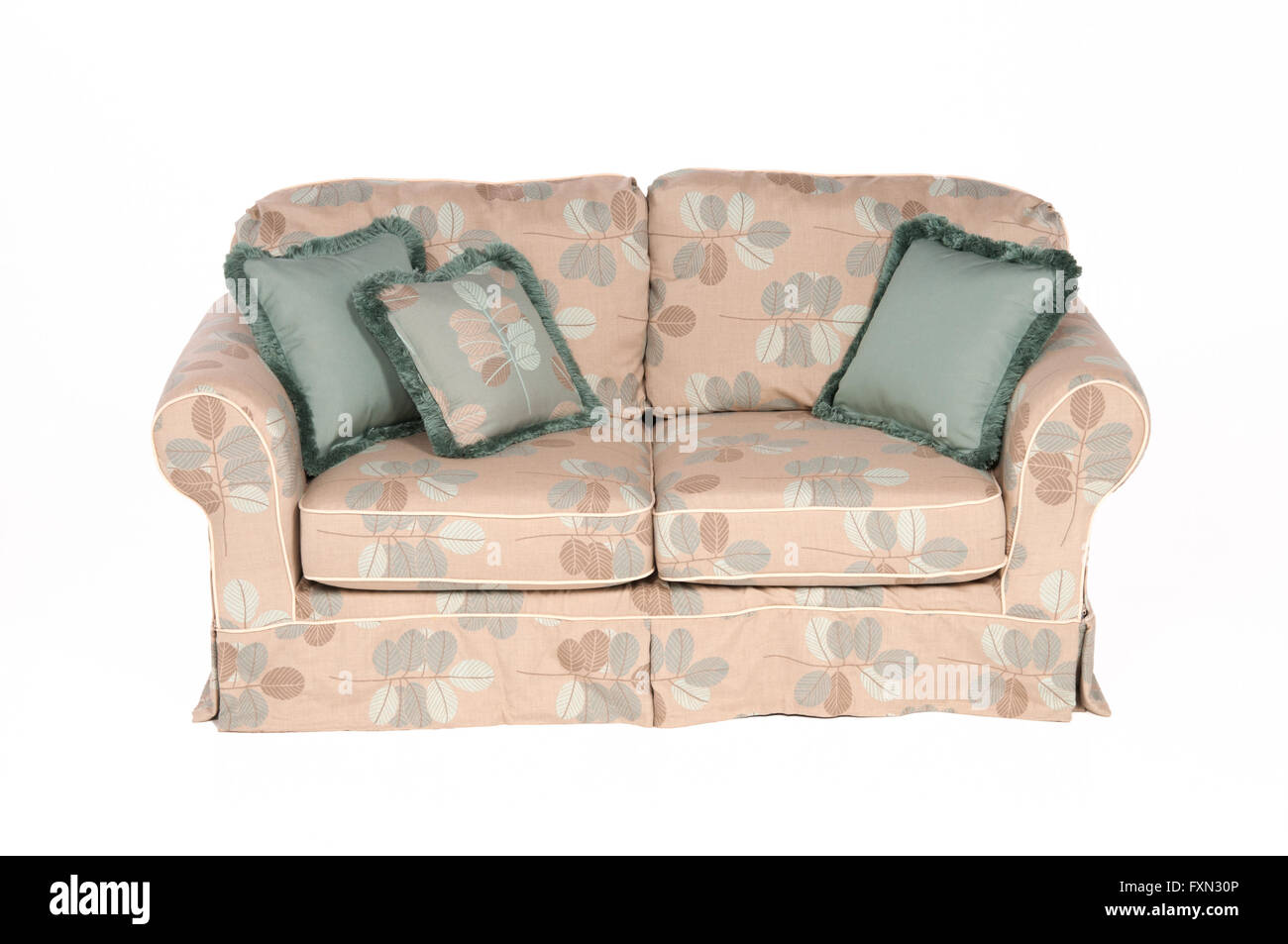 Outdoor-indoor Sofa mit wasserdicht Polster und Kissen Stockfoto