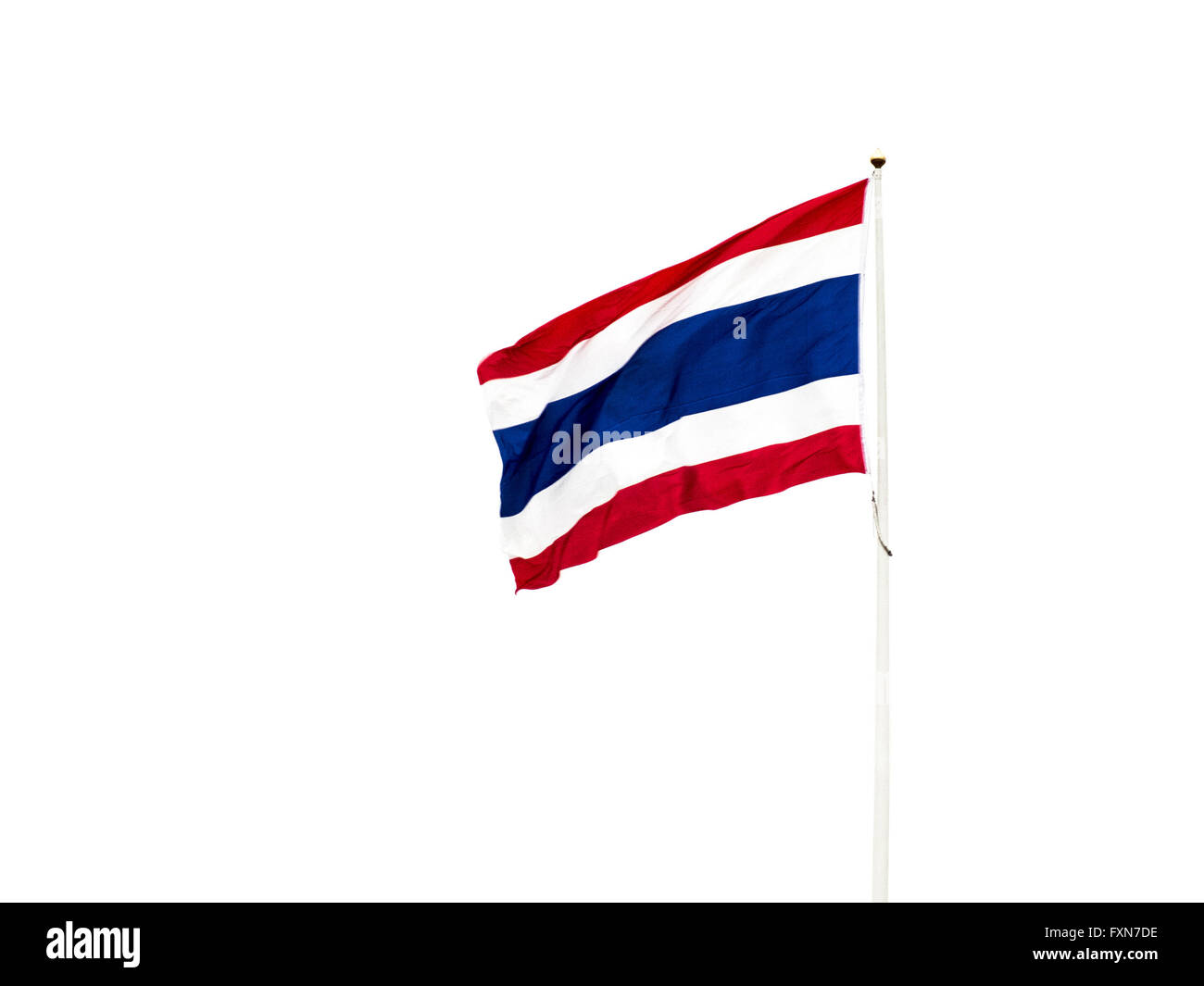 Die Flagge des Königreichs Thailand Stockfoto