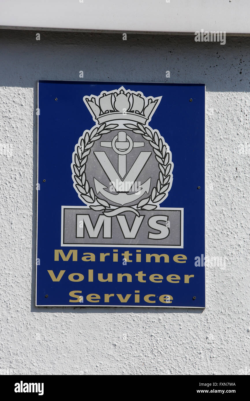The Maritime Volunteer Service, (MVS), Sovereign Harbor, Eastbourne, East Sussex, Großbritannien. Stockfoto