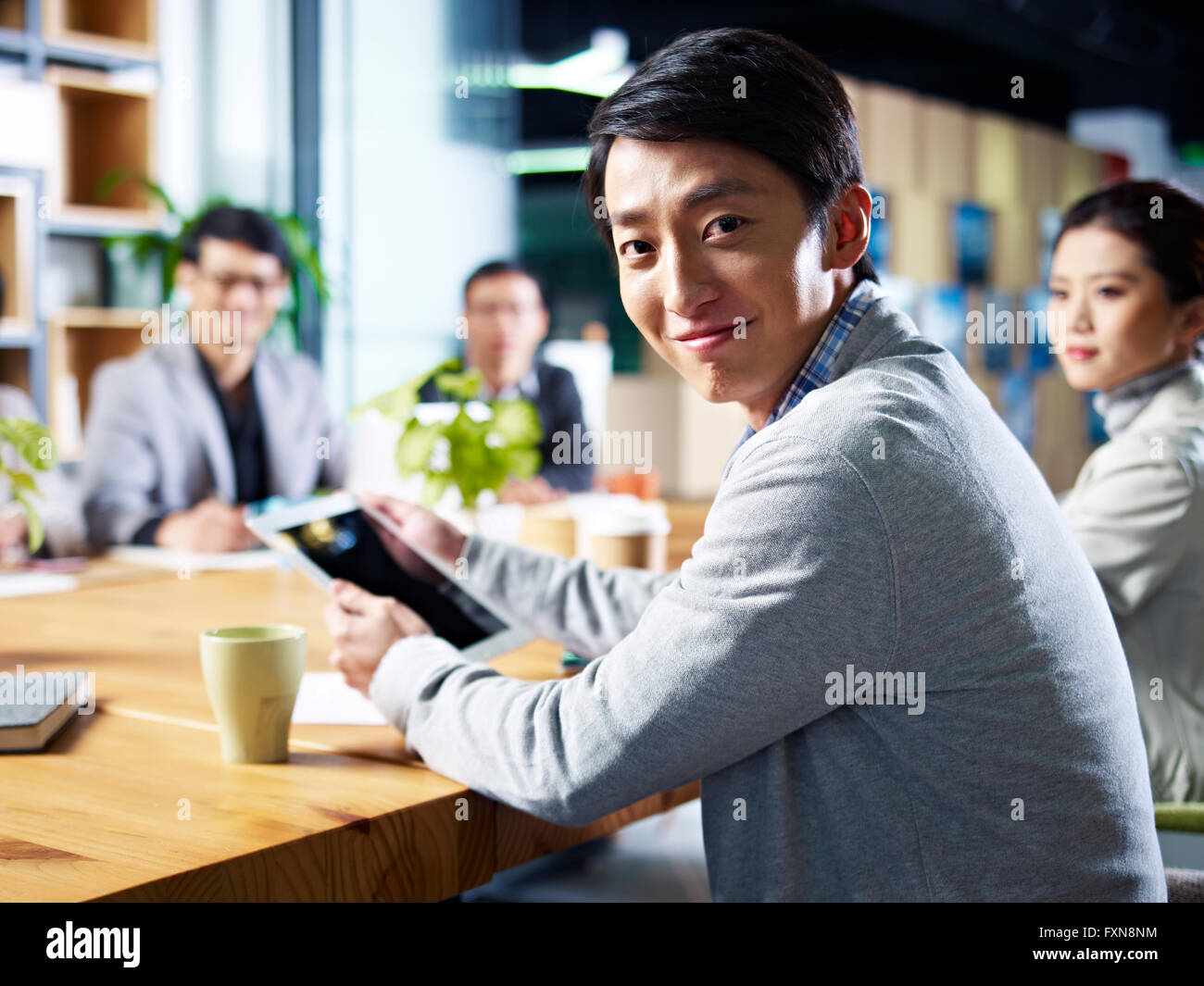junge asiatische Geschäftsmann Stockfoto