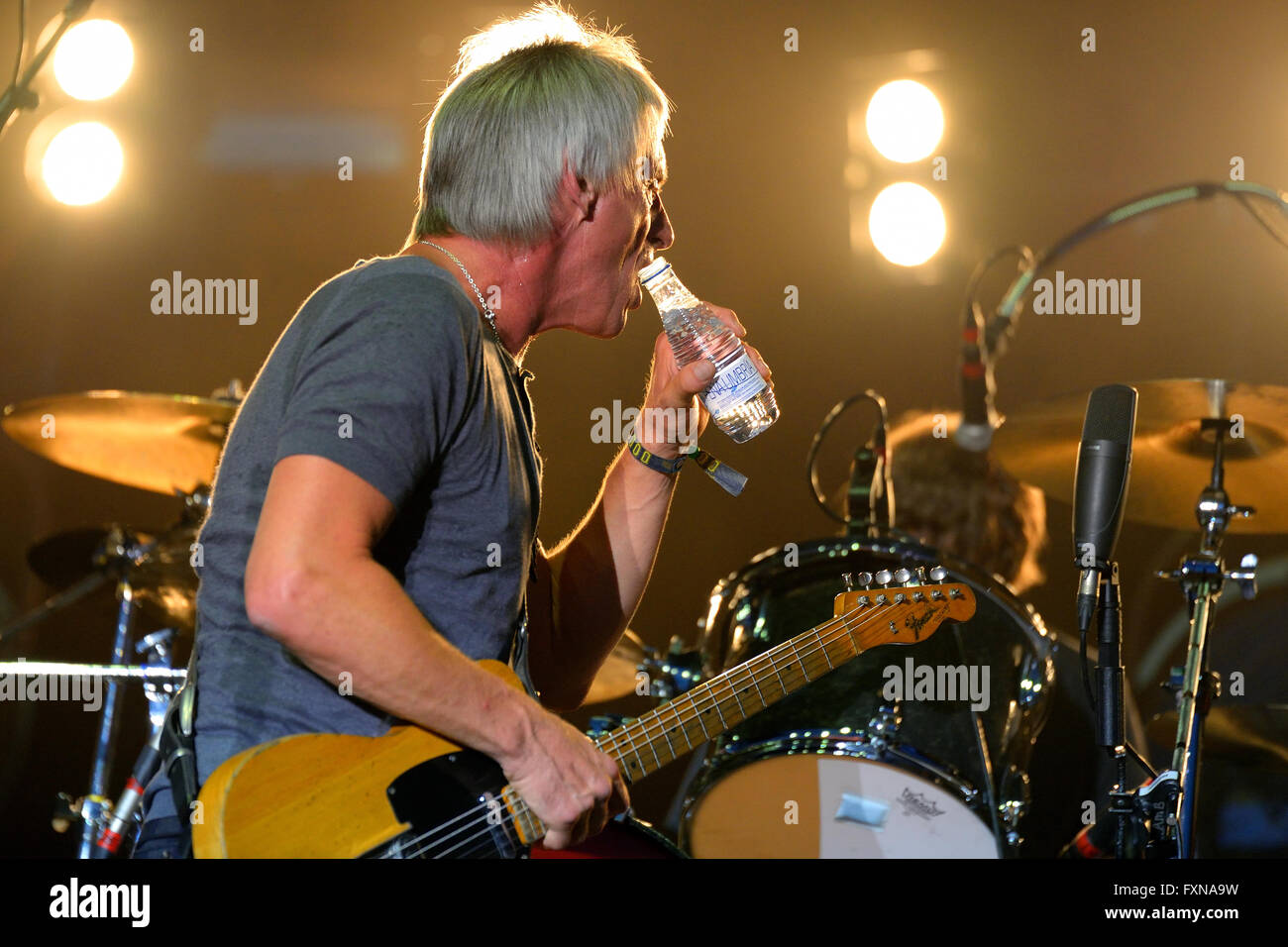 BENICASSIM, Spanien - 18 Juli: Paul Weller (Sänger, Songwriter und Musiker) führt bei FIB Festival. Stockfoto