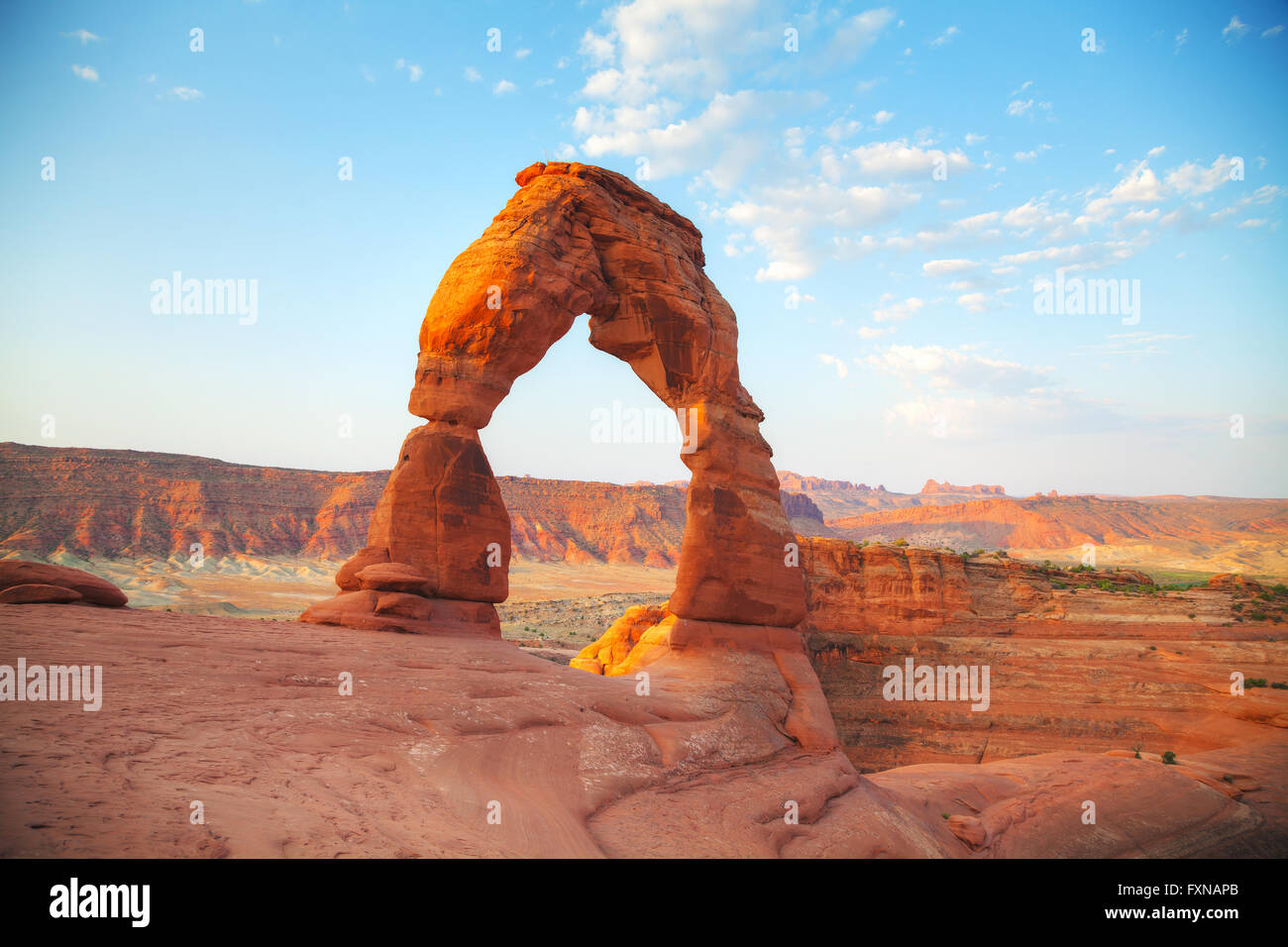 Delicate Arch im Arches National Park in Utah, USA Stockfoto