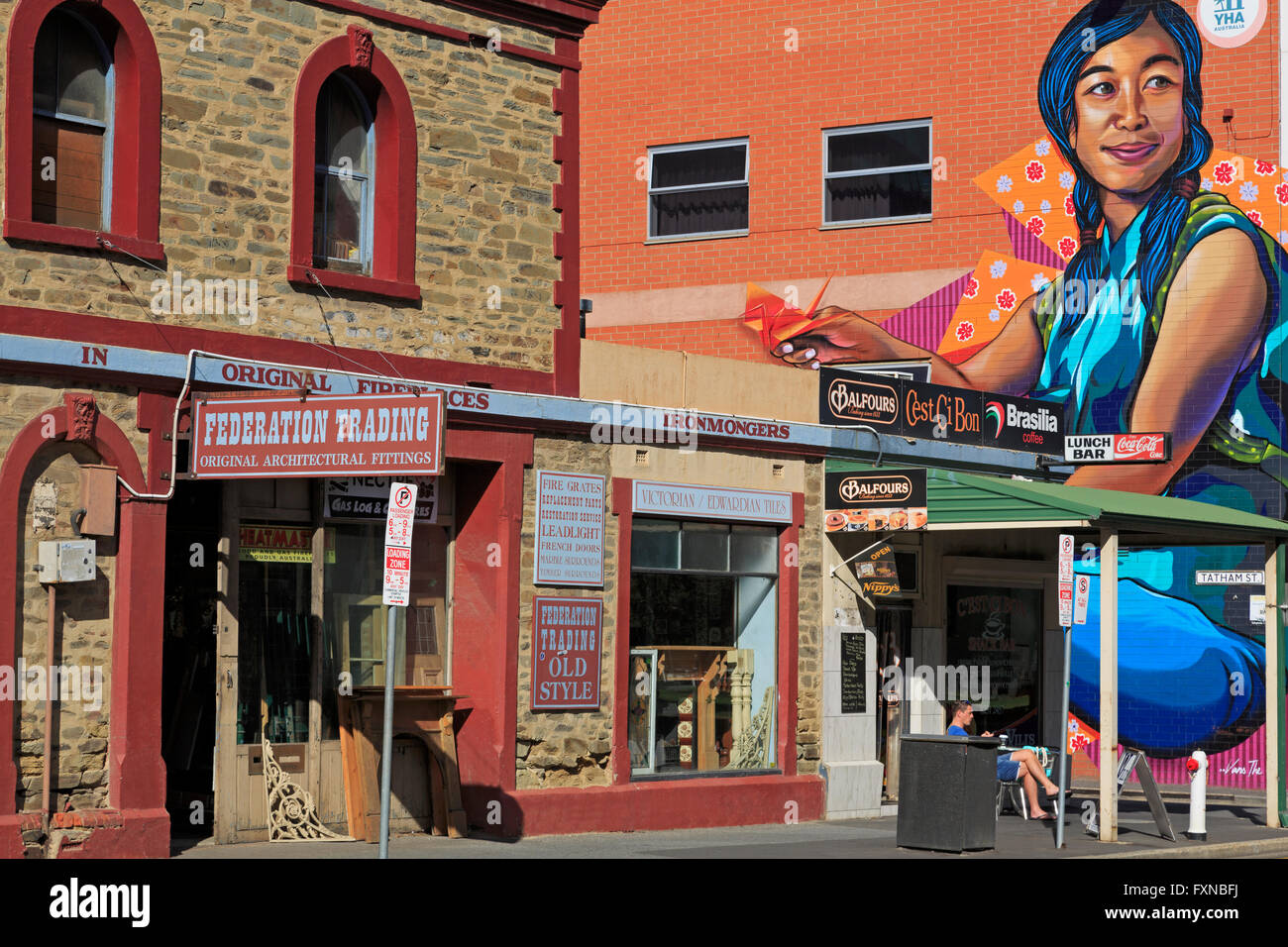 Waymouth Street, Adelaide, South Australia, Australien Stockfoto