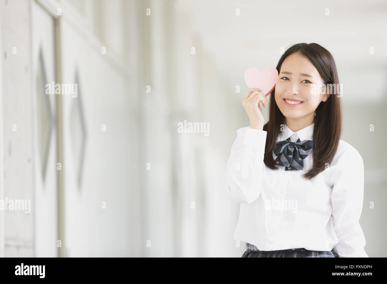 Japanische High-School-Schüler-Porträt Stockfoto