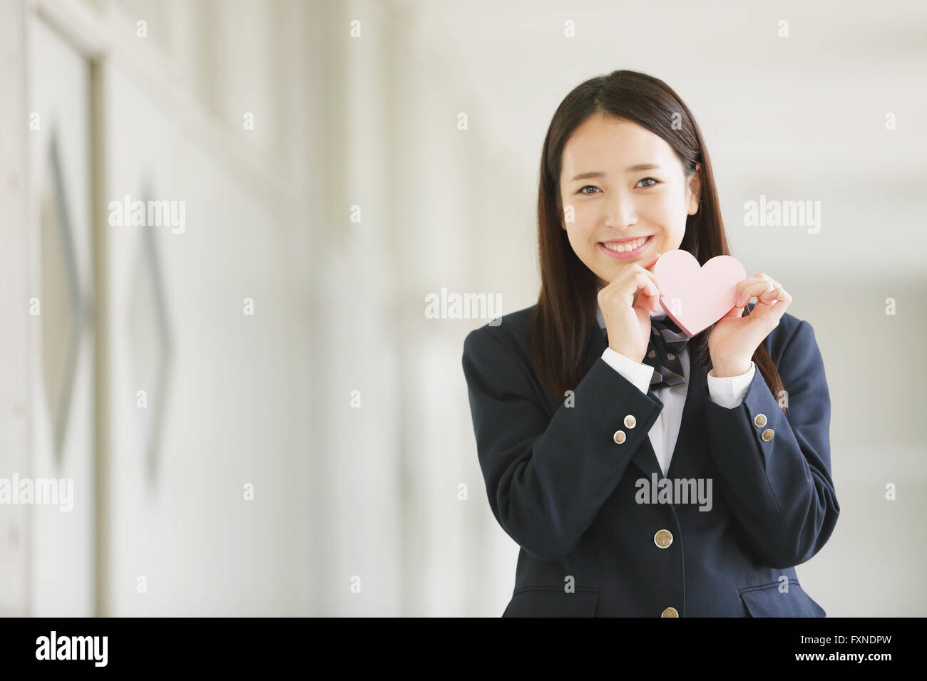 Japanische High-School-Schüler-Porträt Stockfoto