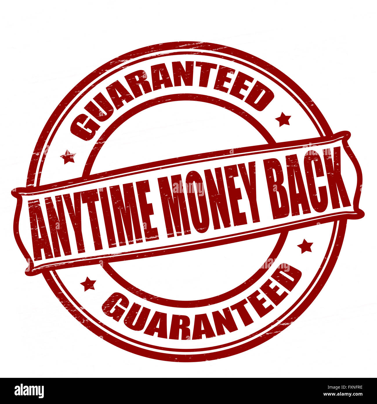 Stempel mit Text jederzeit Geld zurück nach innen, Vektor-illustration Stockfoto