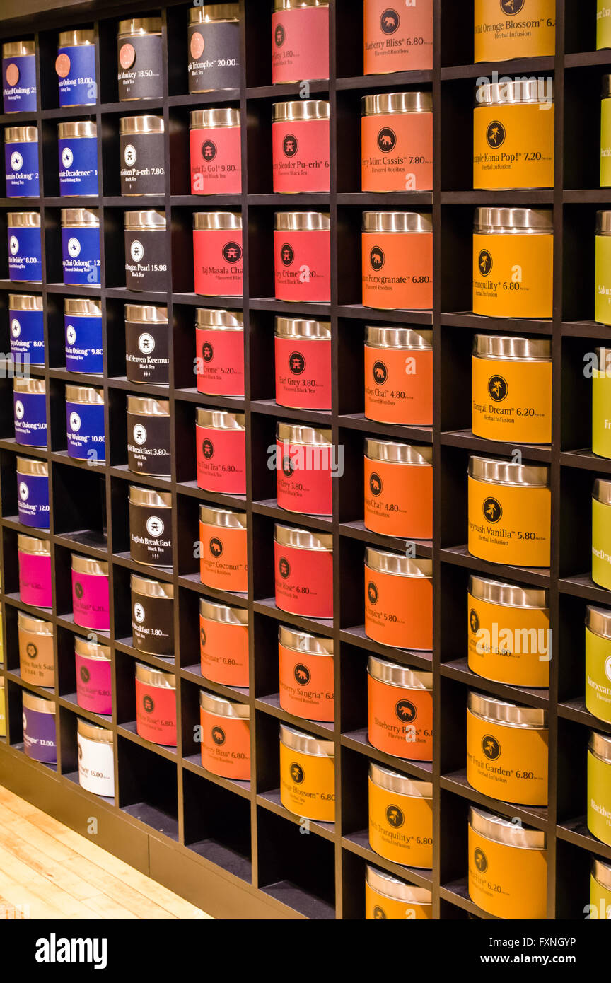 Teavana Tee bei Starbucks Unternehmenszentrale in Seattle, Washington anzeigen Stockfoto