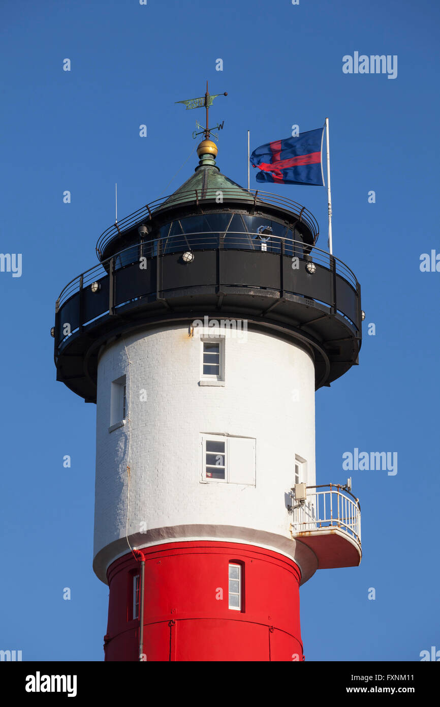 Alter Leuchtturm, Wangerooge, Osten friesische Insel, Ostfriesland, Niedersachsen, Deutschland Stockfoto