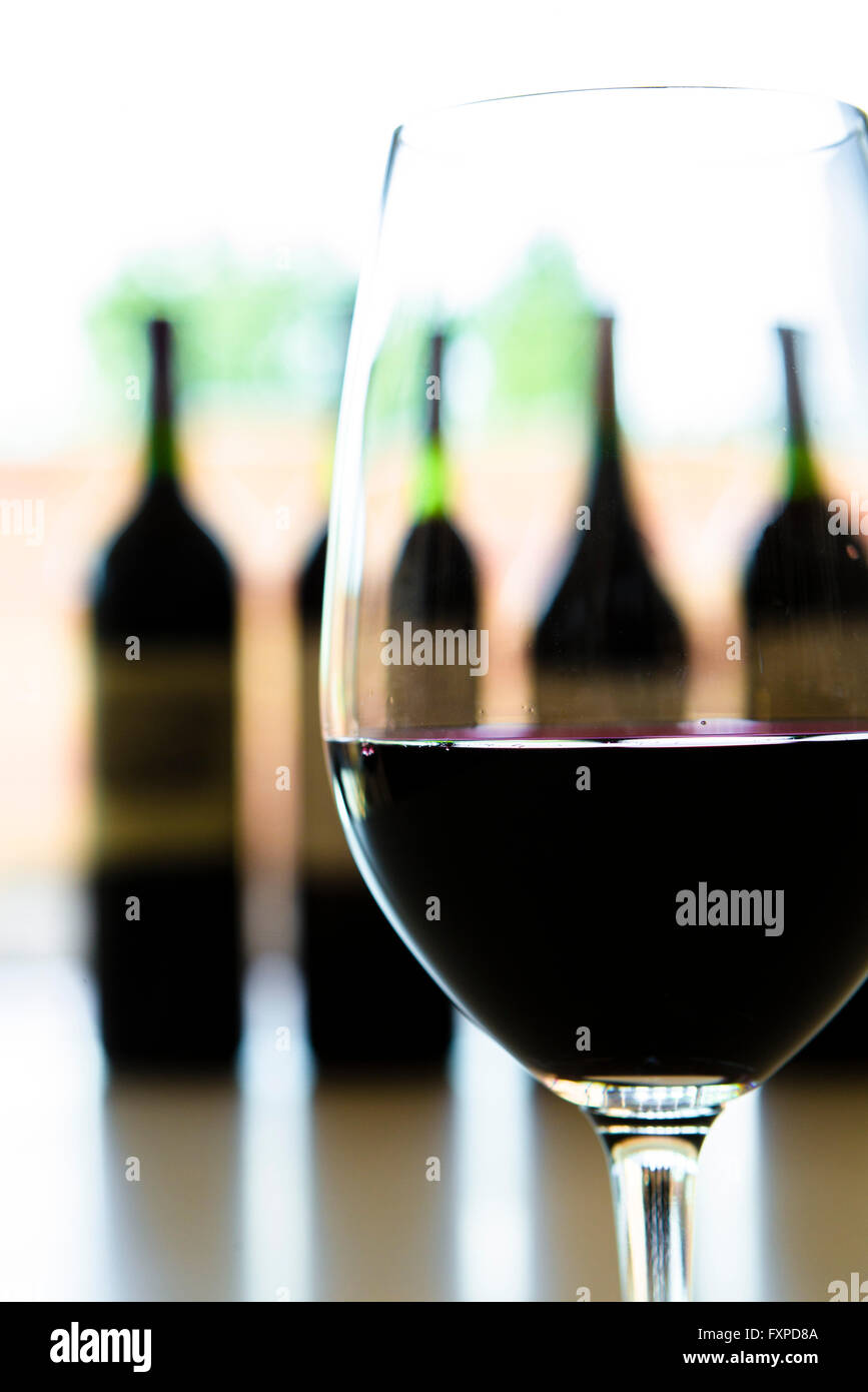 Glas Wein Stockfoto