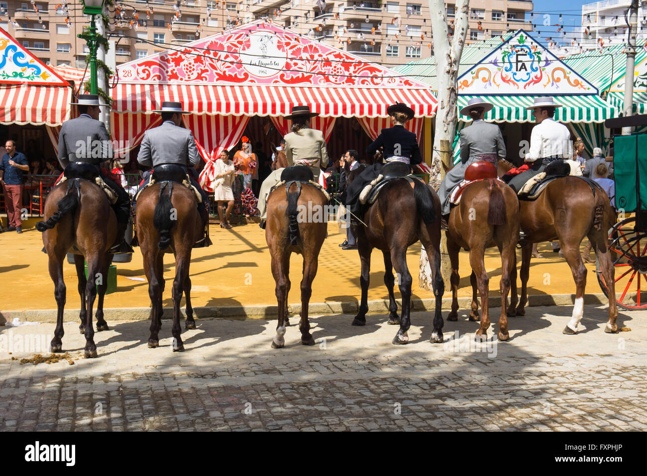 Feria de Abril de Sevilla, April Fair in Sevilla, Andalusien, Spanien Stockfoto