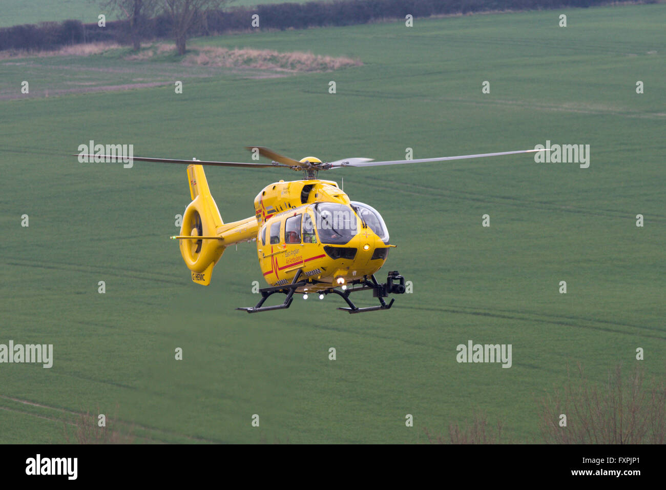 East Anglian Air Ambulance Helikopter geflogen von Prinz William.The