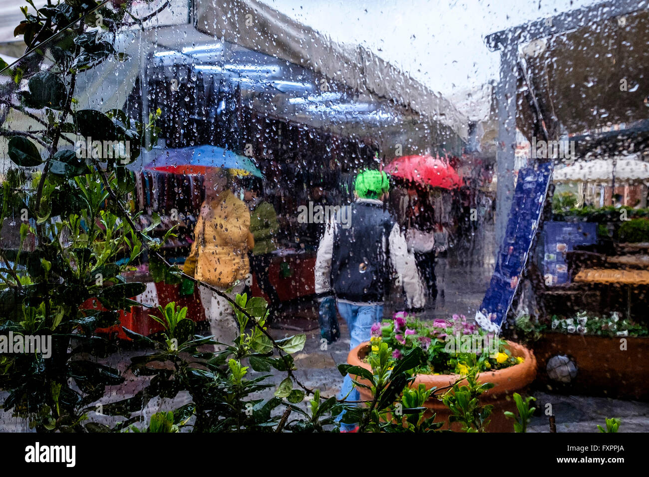 Lokalen Markt Cannobio, Italien Stockfoto