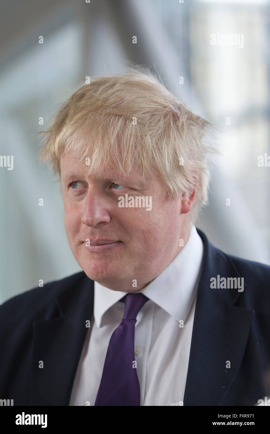 Brexit 'Abstimmung verlassen' Rallye von Boris Johnson MP Wahlkampf um den Euro zu verlassen, am 23. Juni statt Referendum, Newcastle, England UK Stockfoto