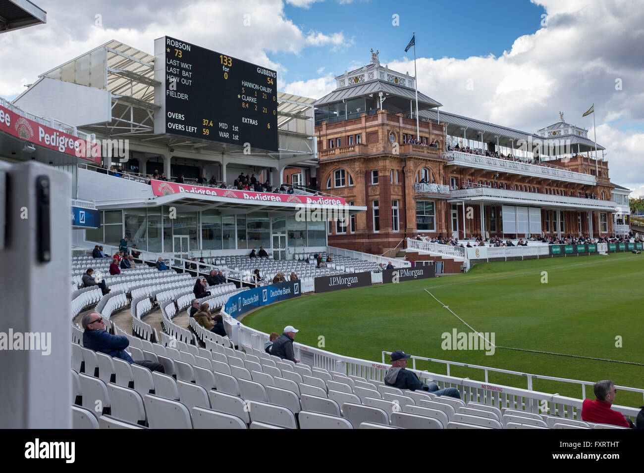 Die viktorianischen Pavillon auf Lords Cricket ground Stockfoto