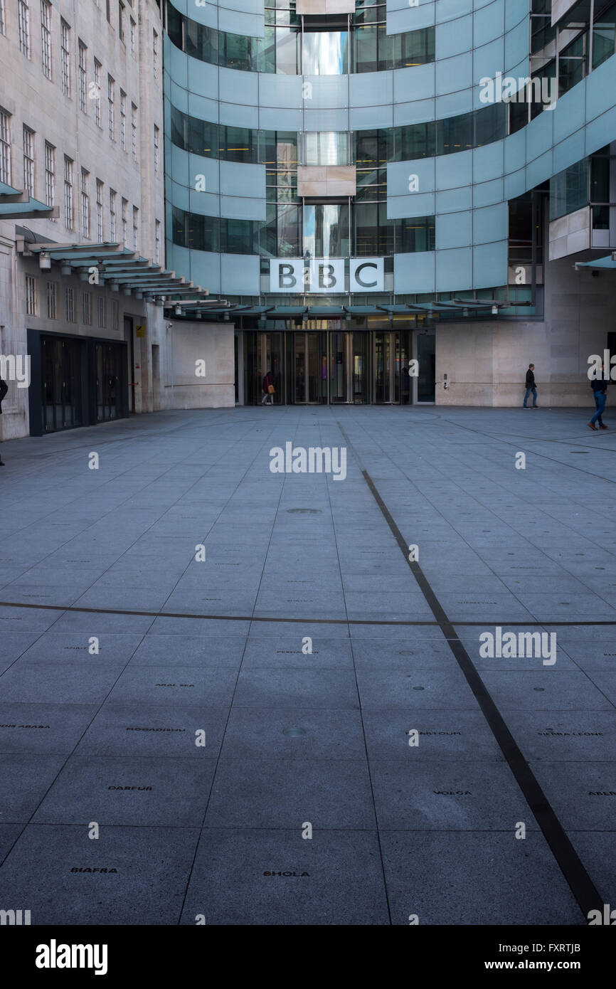 BBC Broadcasting House, Portland Place. London Stockfoto