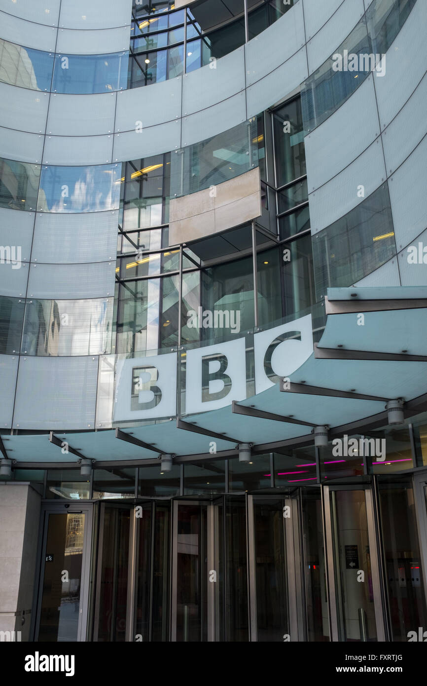 BBC Broadcasting House, Portland Place. London Stockfoto