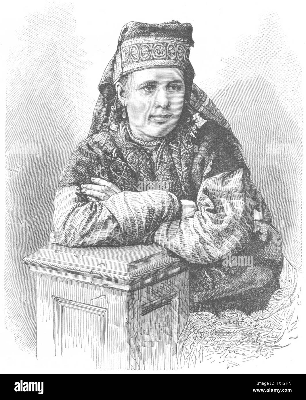 NISCHNI Nowgorod: Russische Typ: Ardatov District, antiken print c1885 Stockfoto