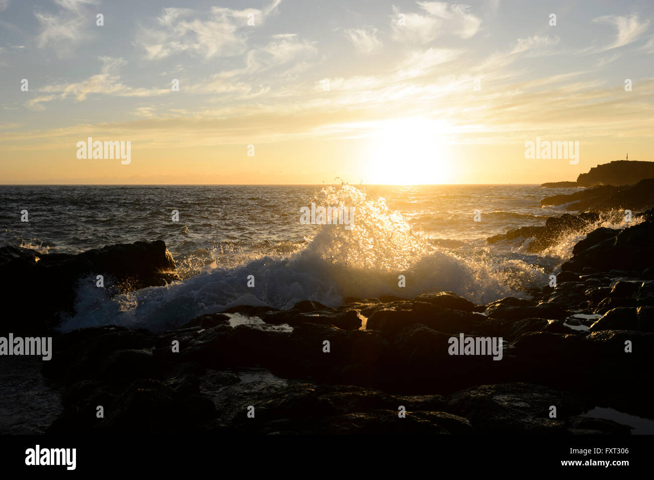 Sonnenaufgang über dem Kiama Küste, Illawarra Coast, New South Wales, Australien Stockfoto