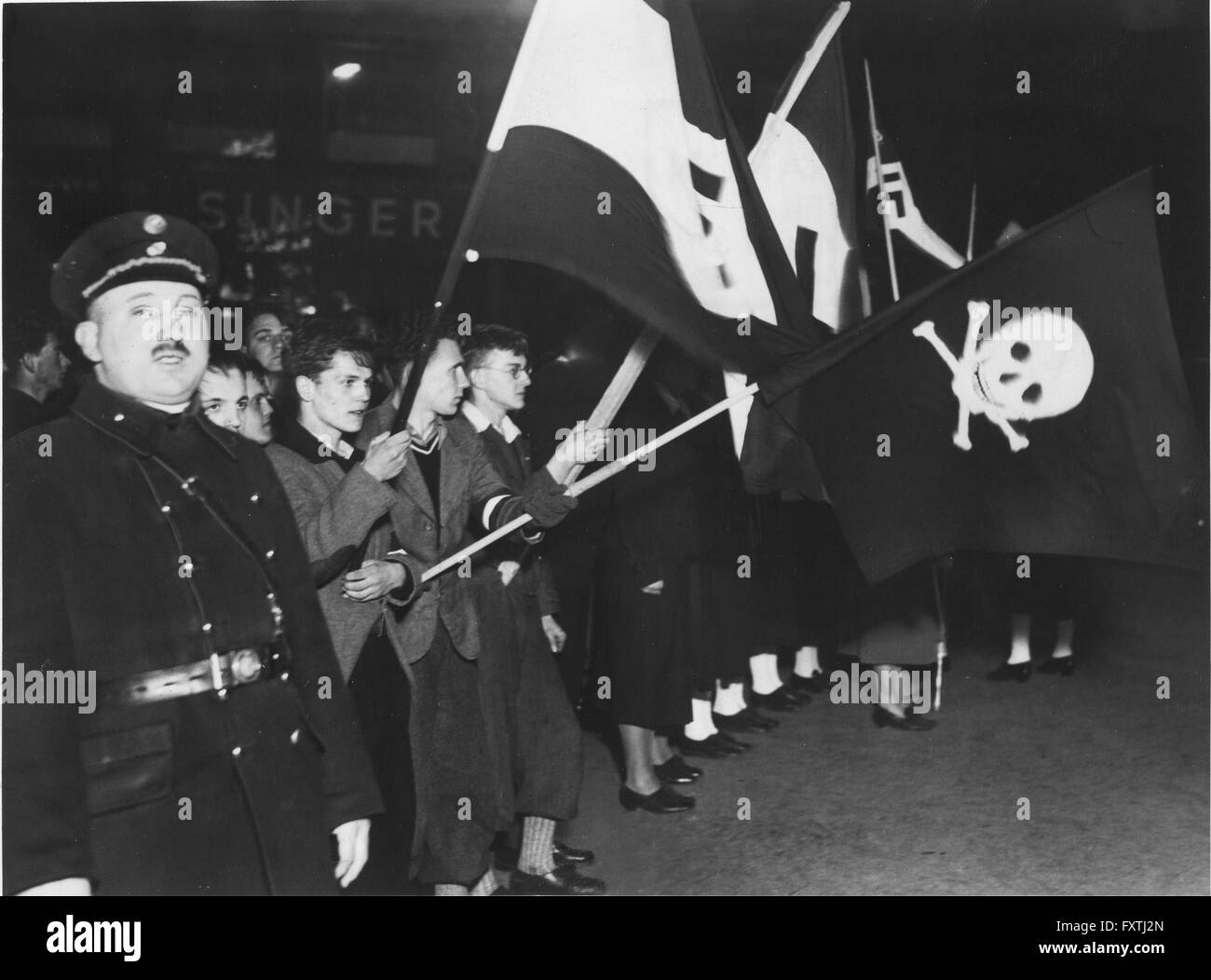 Anschluss Österreichs 1938 Stockfoto