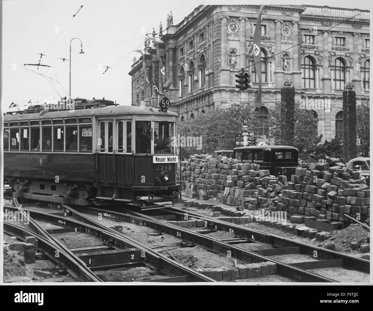 Einheitliches Rechtsfahren in Österreich Stockfoto