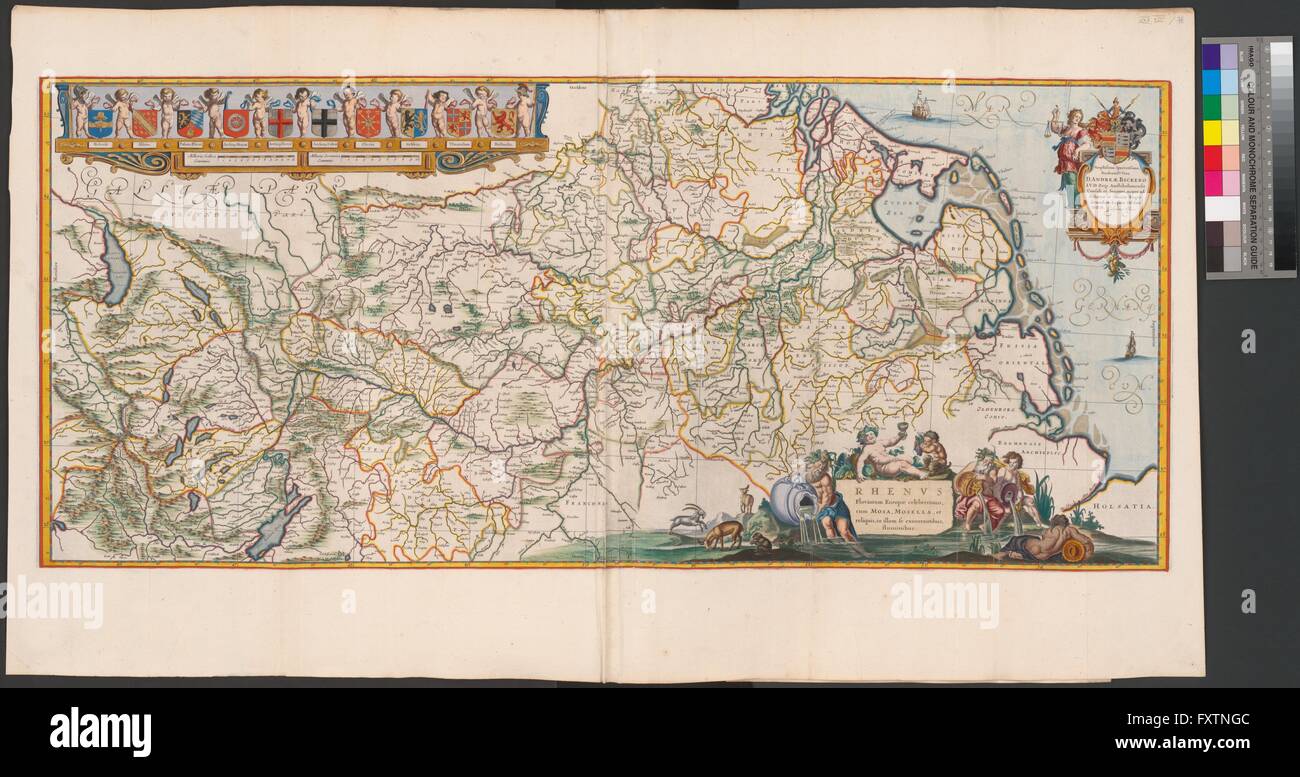 Nebenfluss Des Rheins 3 Buchstaben Landkarte des Rhein Mit Seinen Nebenflüssen Stockfotografie - Alamy